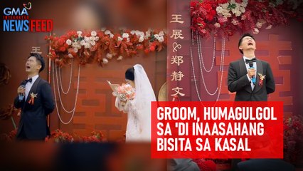 Download Video: Groom, humagulgol sa 'di inaasahang bisita sa kasal  | GMA Integrated Newsfeed