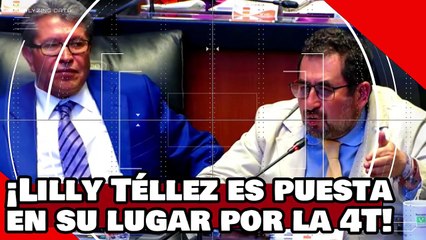 ¡VEAN! ¡La loca Meretríz Lilly Téllez es puesta en su lugar por la 4T por ser una porra reventadora!.
