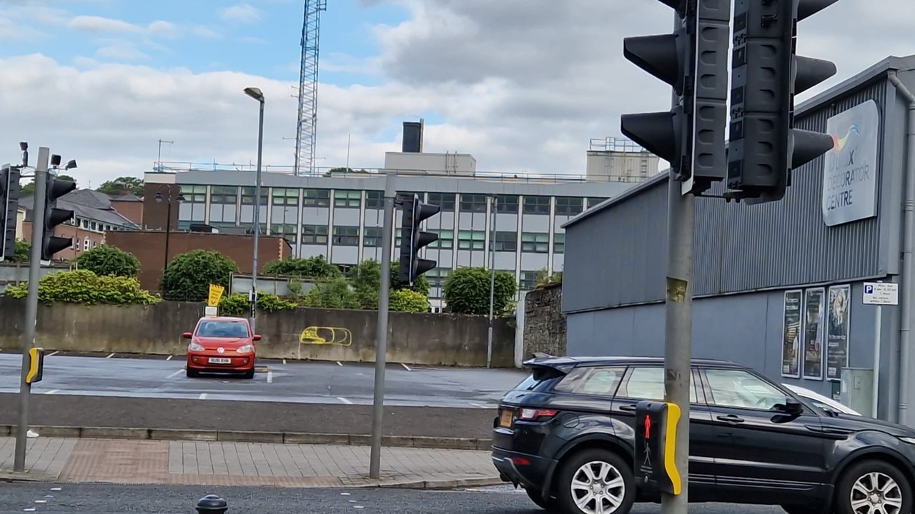 Queen's Quay, Strand Road car parks and PSNI Station
