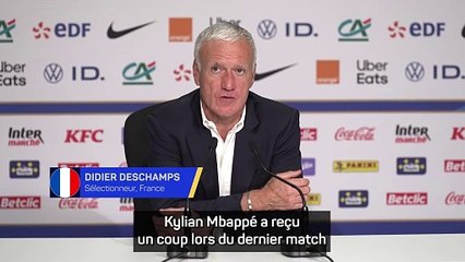 Deschamps : "Il n’y avait pas de risque à prendre avec Mbappé"
