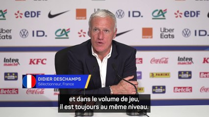 Deschamps : "Kanté est toujours au même niveau"