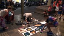 Barcelona Spain Street Artist 2014