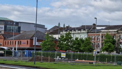 Roadworks Foyle Street car park