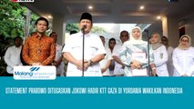 Statement Prabowo Ditugaskan Jokowi Hadiri KTT Gaza di Yordania Wakilkan Indonesia