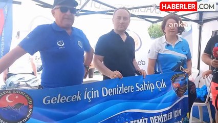 Samsun'da Dünya Çevre Günü etkinlikleri kapsamında denizde dip temizliği yapıldı