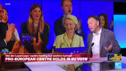 'Centre holding but world in turmoil': Pro-European centre holds in EU vote