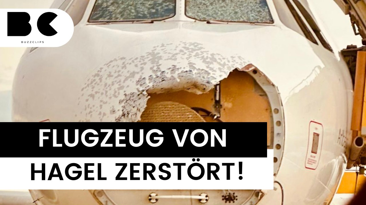 Flugzeug von Hagelsturm komplett zerstört!