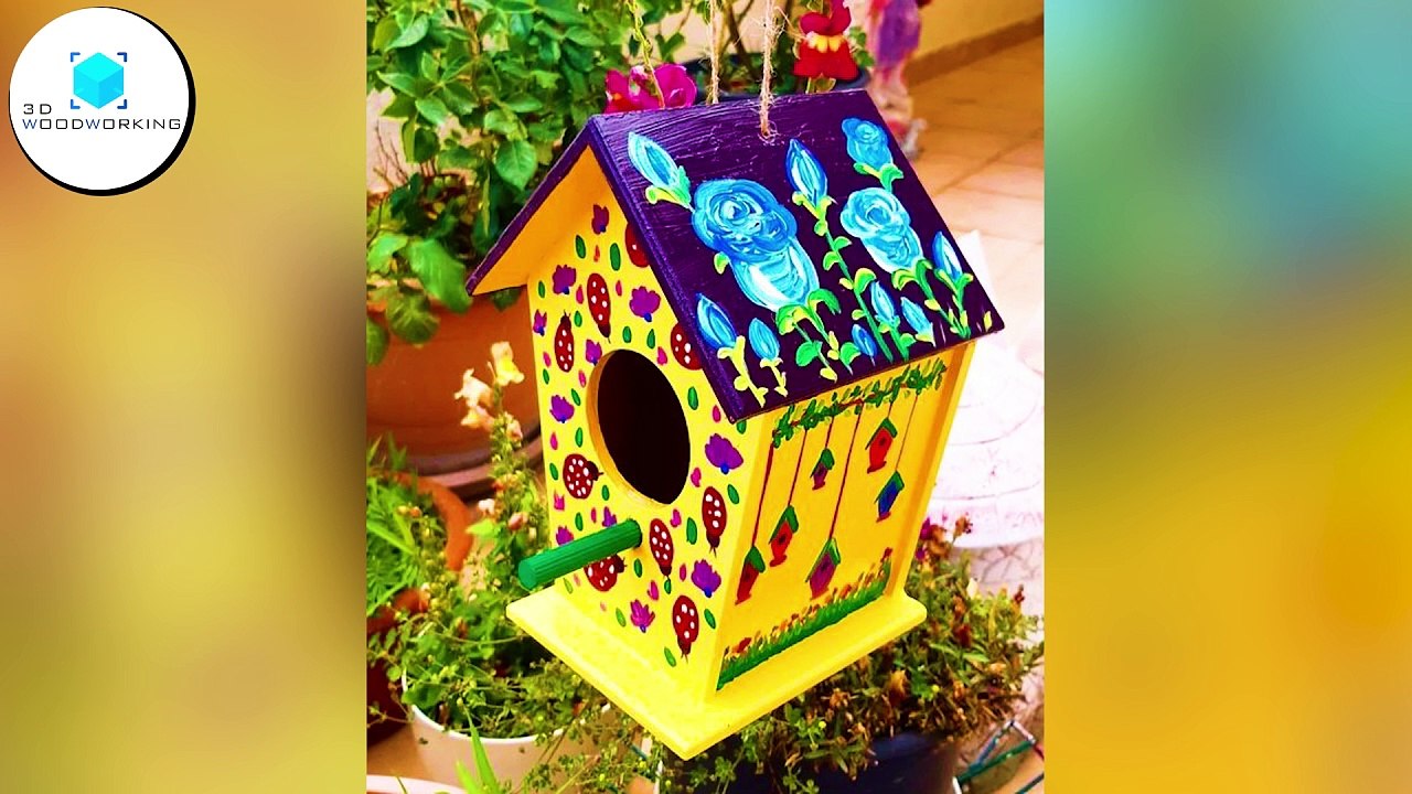 40 Woodworking Birdhouses Projects | 40 Woodworking Birdhouse DIY Ideas