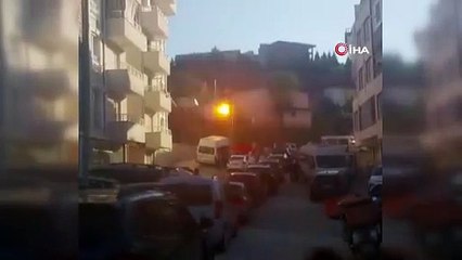 Konvoydan havaya ateş açılınca elektrik kablosu koptu