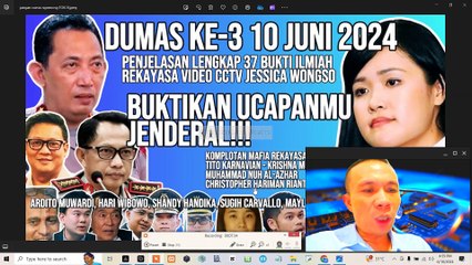 DUMAS 3 PRESISI 37 BUKTI ILMIAH REKAYASA DGN PENJELASAN RINCI: KAPOLRI JANGAN BUNGKAM DIAM!