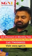 SGNI offers discount in best institute in your city