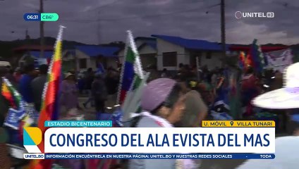 Una gran cantidad de personas llegó hasta Villa Tunari para participar del Congreso evista