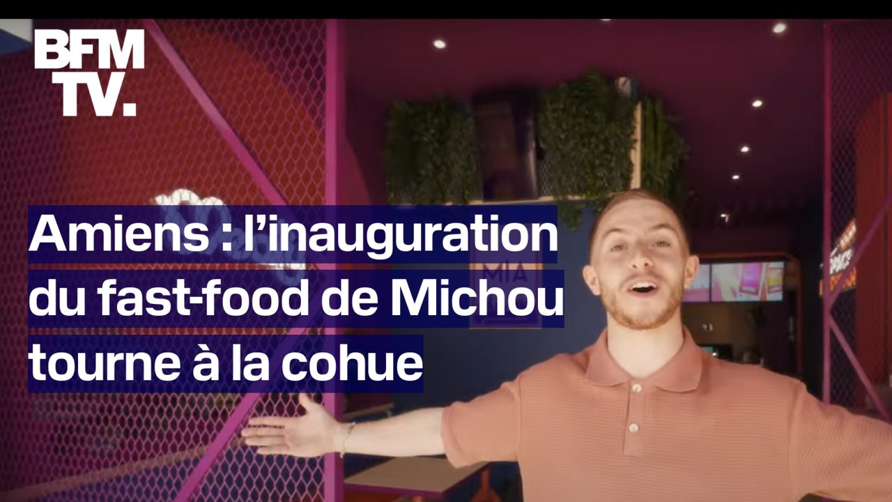 Amiens: l’inauguration du fast-food de Michou ne s’est pas passée comme prévu…