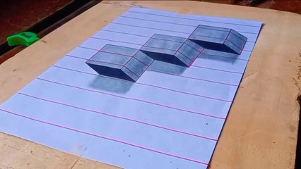 3d drawing on paper | easy drawing on paper
