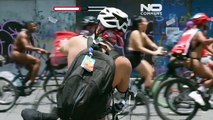 دراجون عراة يجوبون شوارع مكسيكو سيتي مطالبين بطرق آمنة
