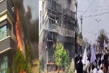 बलौदाबाजार में सतनामी समाज का प्रदर्शन हुआ उग्र, कले