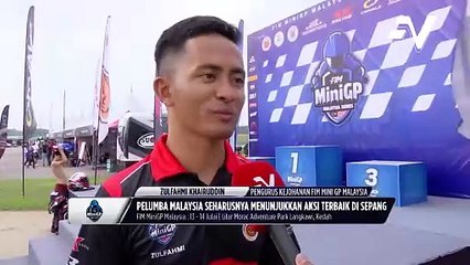 Zulfahmi puas hati pusingan penganjuran Pusingan ke-2 FIM MiniGP Malaysia Series 2024 di Litar Kart Sepang