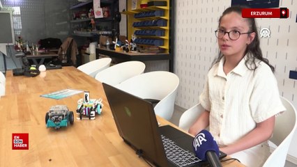 Bilim Erzurum'un 10 yaşındaki yazılımcısı Minel yeteneğiyle dikkati çekiyor