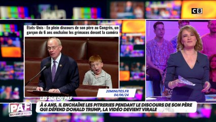 Un enfant enchaîne les pitreries pendant le discours de son père lors d'un Congrès !