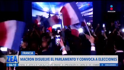 Emmanuel Macron disuelve el parlamento y convoca a elecciones