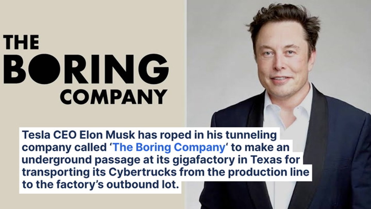 Elon Musk's Boring Company Is Making A 'Cybertunnel' At Giga Texas For Transporting Cybertrucks