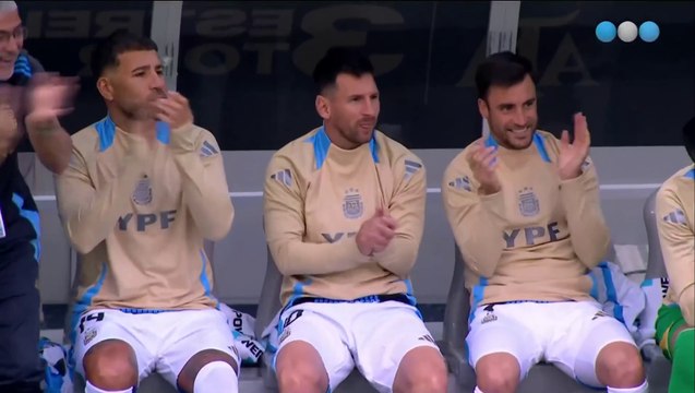 Di María convierte un gol asistido por Cuti Romero en el en el Argentina vs Ecuador (1-0)