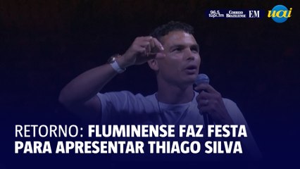 Thiago Silva é apresentado com festa em retorno ao Fluminense