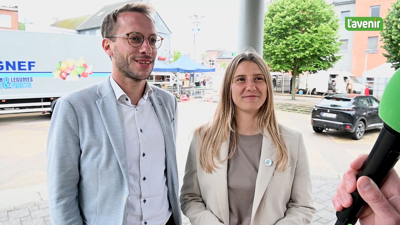 Marie Jacqmin et Loïc Jacob au Parlement au wallon