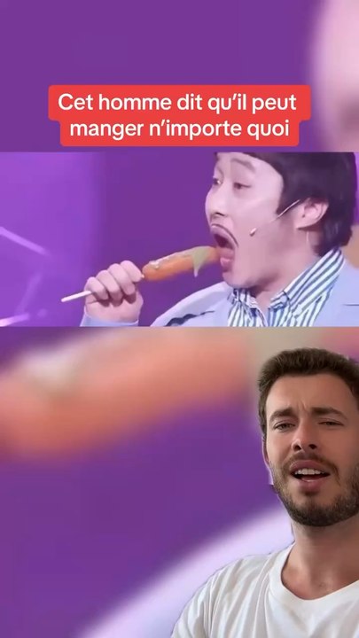 Cet homme dit qu’il peut manger n’importe quoi