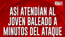 Tiroteo en Palermo: así atendían a la víctima minutos después del ataque