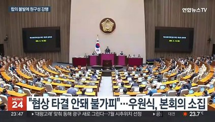 야 단독 표결로 원구성 강행…여 "이재명 독재 전락"