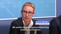 Weidel: Die AfD will regieren