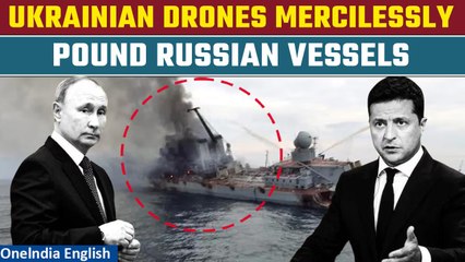 Major Blow To Putin: Sea of Azov On Fire As Ukrainian Drones Target Russian Vessels