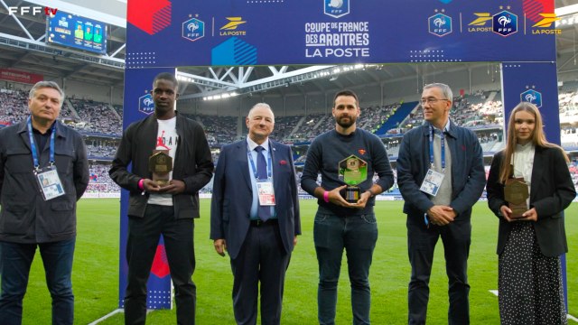 La remise des trophées de la Coupe de France des arbitres