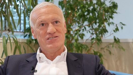 Avec Didier Deschamps après le JT de TF1