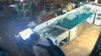 Imágenes del robo cedidas por el restaurante.