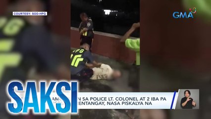 Reklamo laban sa police lt. colonel at 2 iba pa na suspek sa rentangay, nasa piskalya na | Saksi