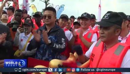 下载视频: Chinese Dragon Boat festival reaches Uganda