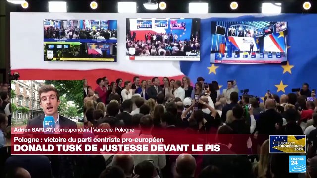 Européennes : en Pologne, Donald Tusk de justesse devant le parti nationaliste populiste Droit et Justice