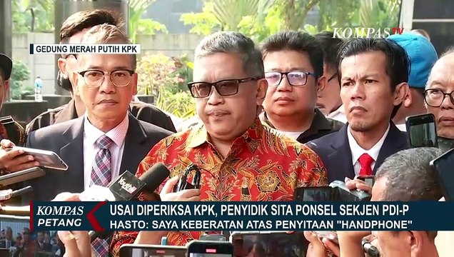Penyidik Sita Ponsel Sekjen PDI-P Hasto Kristiyanto, Ada Hubungannya dengan Harun Masiku?
