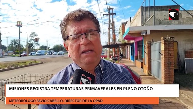 Misiones registra temperaturas primaverales en pleno otoño