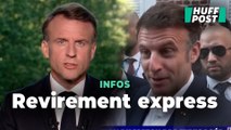 Il n'a pas fallu 15 jours à Macron pour changer d'avis sur la dissolution
