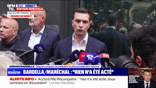 Jordan Bardella: Nous serions prêts à assumer notre responsabilité