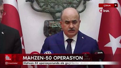 Mahzen-50 operasyonunda ele geçirilenler dudak uçuklattı