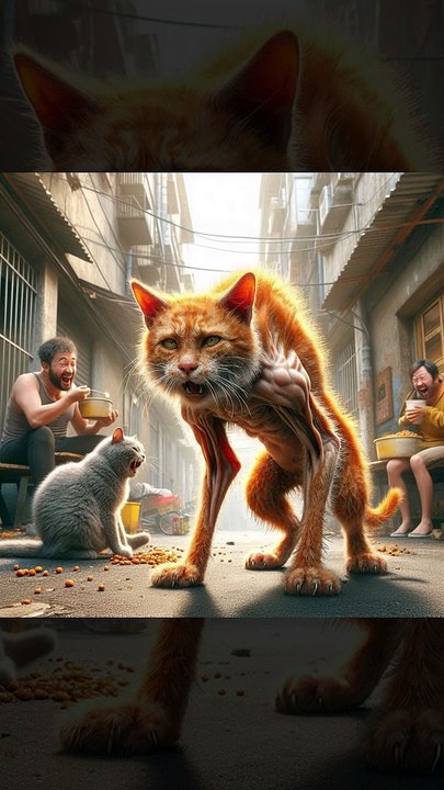 Poor Hungry Cat