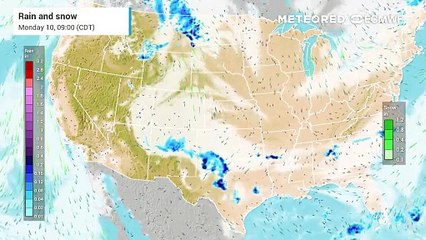Heavy rain in Southern Florida, storms in Central Plains