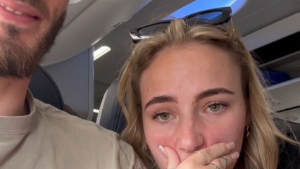 Woman's 1st airplane experience captures her nerves & courage in equal measure