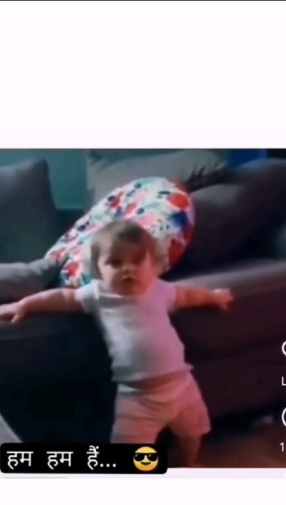 Cute baby funny dancing