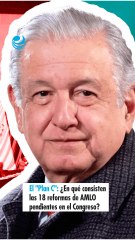 El "Plan C": ¿En qué consisten las 18 reformas de AMLO pendientes en el Congreso?