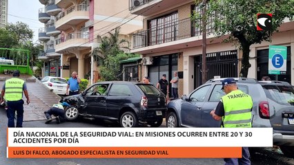 Día nacional de la seguridad vial en Misiones ocurren entre 20 y 30 accidentes por día